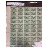 Sheet of U.S. #982 Puerto Rico Stamps