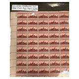 Sheet of US #943 Smithsonian Institute Stamps