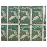 Mint Sheet of US Everglades National Park Stamps