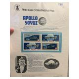 Apollo-Soyuz American Commemorative Stamp Panel