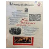 American Commemorative Panel Featuring Declaration
