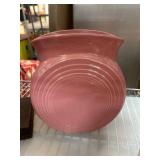 Fiesta Disc Vase in Pink Glaze