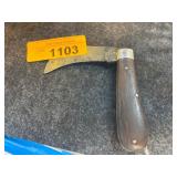 Sabre Japan Folding Pruning Knife with Wood Handle