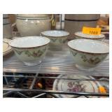 Four Floral Cups, Occupied Japan