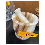 Onyx Mortar and Pestle