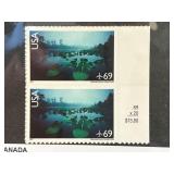 USA C142 Okefenokee Swamp Stamp Pair
