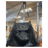 Francesco Biasia Black Leather Handbag