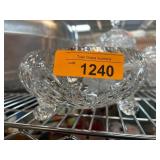 Crystal Bowl with Decorative Cut Patterns