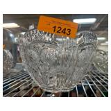 Cut Glass Bowl with Floral Motif