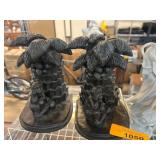 Bookends With Palm Trees and Monkeys