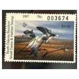 1987 North Dakota Game & Habitat Stamp
