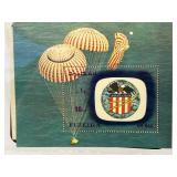Fujeira Apollo 16 Moon Flight Stamp Block