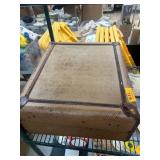 Vintage Hardshell Suitcase with Brass Hardware