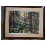 Ottmar Von Fuehrer 'The Trillium Trail' Oil