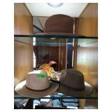 Three Men's Wide-Brim Hats