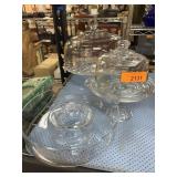 Three Glass Cake and Cheese Domes