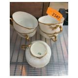 Haviland France Porcelain Cups, Set of 4