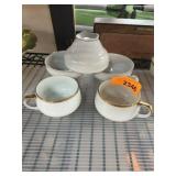 Paul Mï¿½ller Selb Bavaria Tea Cups and Bowls
