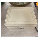 Pottery Barn Jewelry Box and Brass Bowl