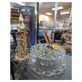16" Musical Lighted Noahï¿½s Ark and Glass Bow