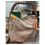 Dooney & Bourke Taupe Leather Hobo Bag Set