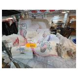 Embroidered Linens and Doilies