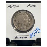 1927-S Buffalo Nickel, Fine Condition