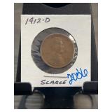 1912-D Lincoln Wheat Cent Penny