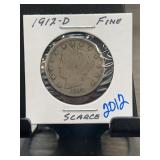1912-D Liberty Head Nickel, Fine Condition