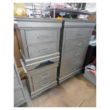 Two-Piece Silver Chest and Nightstand Set