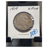 1919 Buffalo Nickel Very Fine