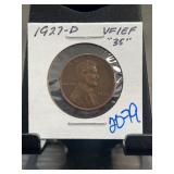 1927-D Lincoln Wheat Cent VF-EF