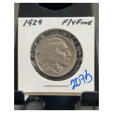 1929 Buffalo Nickel, Fine/Very Fine