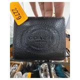 COACH Black Leather Bifold Wallet