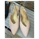 Vince Camuto Pink Leather Slingback Flats
