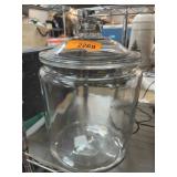 Clear Glass Storage Jar With Lid
