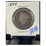 1899 Liberty Head V Nickel Coin