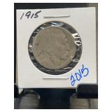1915 Buffalo Nickel US Five Cent Coin