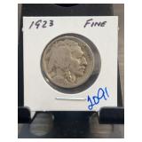 1923 Buffalo Nickel, Fine Condition