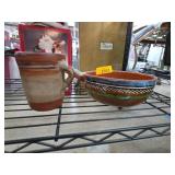 Hand Painted Ceramic Mug and Bowl Set
