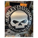 Harley-Davidson Skull Metal Sign