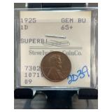 1925 Lincoln Cent, Gem BU 65+