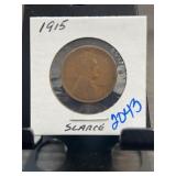 1915 Lincoln Wheat Cent Penny