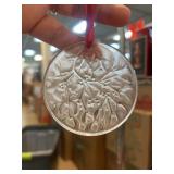 Lalique Paris Crystal Holiday Ornament note