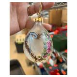 Hand-Painted Glass Teardrop Ornament