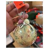Midwest Importers Floral Glass Ornament