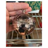 Ornate Silver-Plated Spherical Box
