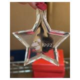 Orrefors 1992 Crystal Star Ornament