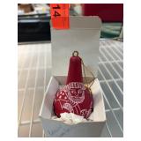 Santa Claus Painted Gourd Ornament