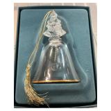 Lenox 1990 Glass Christmas Bell Ornament